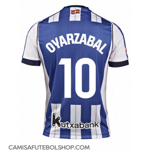 Camisa de time de futebol Real Sociedad Mikel Oyarzabal #10 Replicas 1º Equipamento 2025-26 Manga Curta